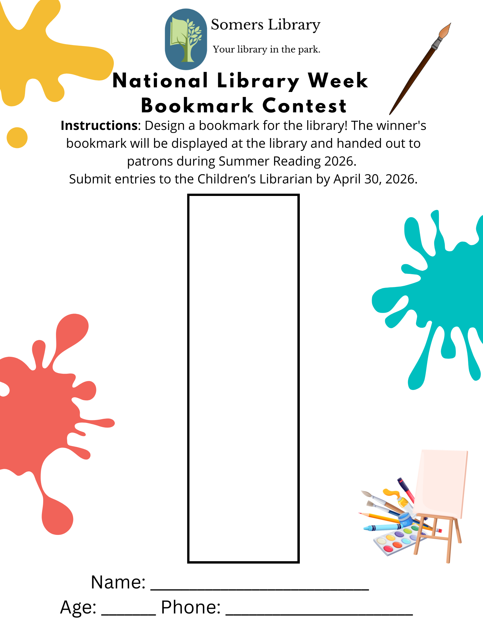 Nat Lib Week Bookmark contest (2)