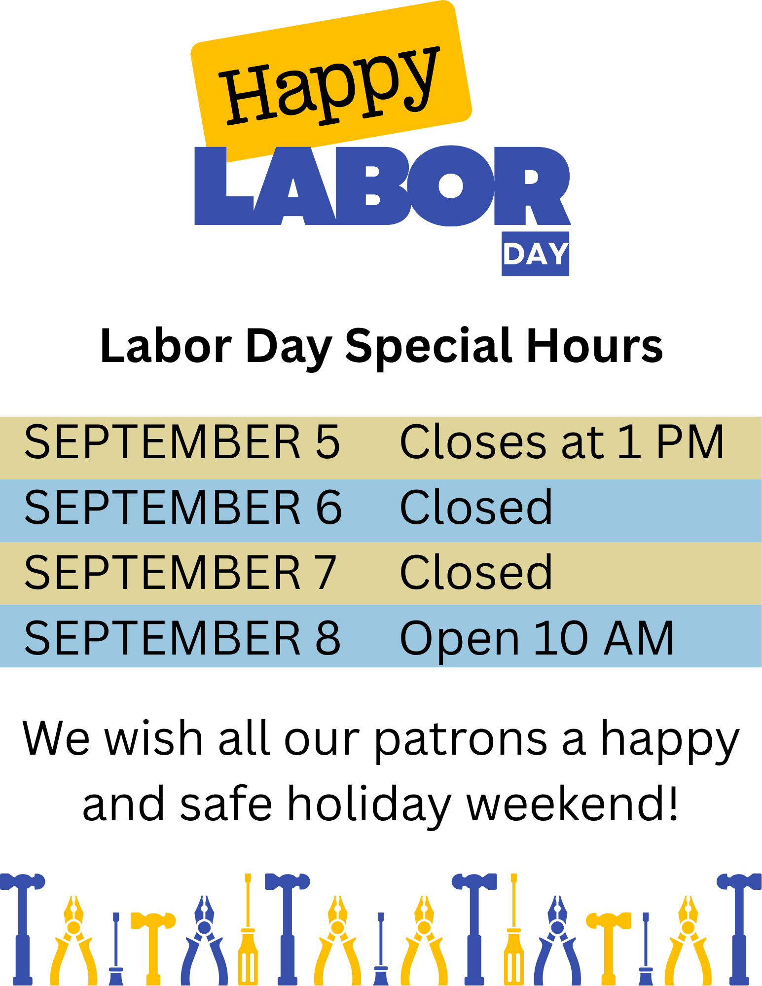 09.07.2026 labor day